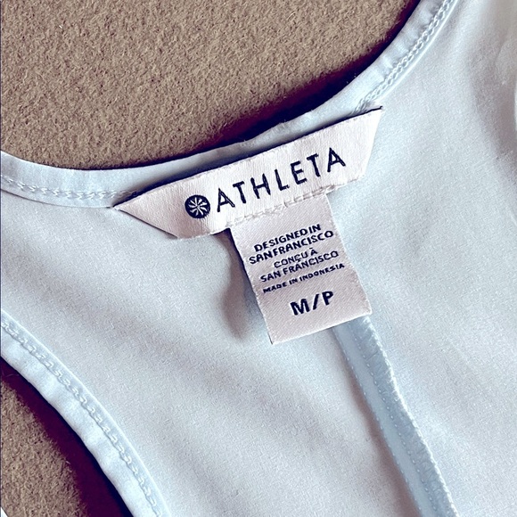 Athleta Breezeful Racerback Presidio Baby Blue Hi Lo Midi/Maxi Dress - M/P - Picture 5 of 9